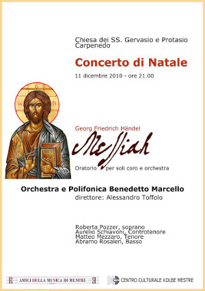 locandina concerto di natale 2010 a carpenedo